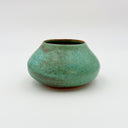 Antique Turquoise Pot Belly Vase