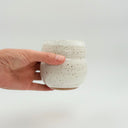 Speckled White Curvy Medium Cup 11  fl.oz