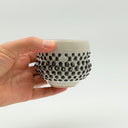 White & Black Dotty Small Cup 6 fl.oz