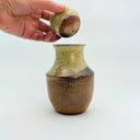 Wood-Fired Brown & Cream Bottle Vase 16 fl.oz