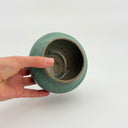 Antique Turquoise Small Pot Belly Vase
