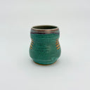Antique Turquoise Striped Curvy Medium Tumbler 14 fl.oz