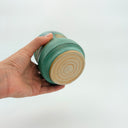 Antique Turquoise Striped Curvy Medium Tumbler 14 fl.oz