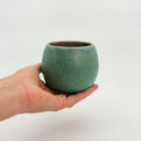 Antique Turquoise Small Round Vase