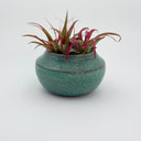 Antique Turquoise Small Pot Belly Vase