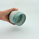 White & Turquoise Curvy Large Tumbler 16 fl.oz