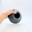 Deep Sea Bud Vase | Blue Mottled Stoneware
