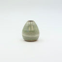 Linear Mini Bud Vase | Sage Striped Stoneware