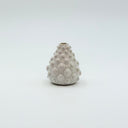 Dotty Mini Bud Vase | Textured White Stoneware