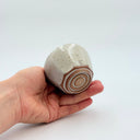 Speckled White Mini Sake Cup | Faceted Stoneware | 100ml