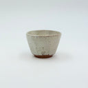 Speckled White Mini Sake Cup | Faceted Stoneware | 100ml