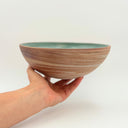 Medium Low Strata Marbled Ceramic Bowl | Stoneware