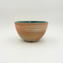 Medium Strata Marbled Blue Ceramic Bowl | Stoneware