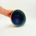 Medium Strata Marbled Blue Ceramic Bowl | Stoneware
