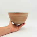 Medium Strata Marbled Blue Ceramic Bowl | Stoneware