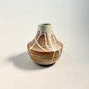 Strata White Fluted Vase