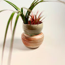 Hourglass Celadon Strata Vase
