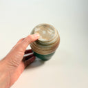 Hourglass Celadon Strata Vase