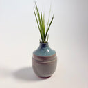 Small Fluted Turquoise Bud Vase