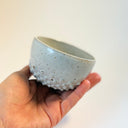 Set of Five White Mini Dotty Bowls