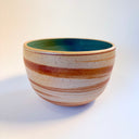 Large Strata Turquoise Bowl