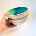 Large Strata Turquoise Bowl