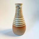 Striped Cream Bottle Vase 20 fl.oz
