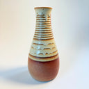 Striped Cream Bottle Vase 20 fl.oz
